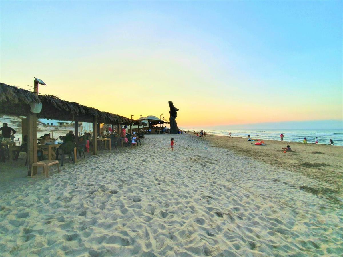 Apartamento con piscina frente al mar. Oliva Nova Esterno foto